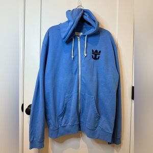 Royal Caribbean Women’s Blue Zip Up Hoodie Size XL